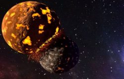 Collisione Luna Terra