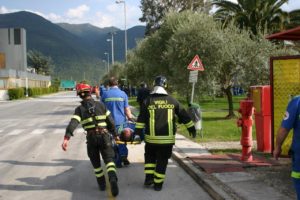 foto esercitazione Vigili del Fuoco