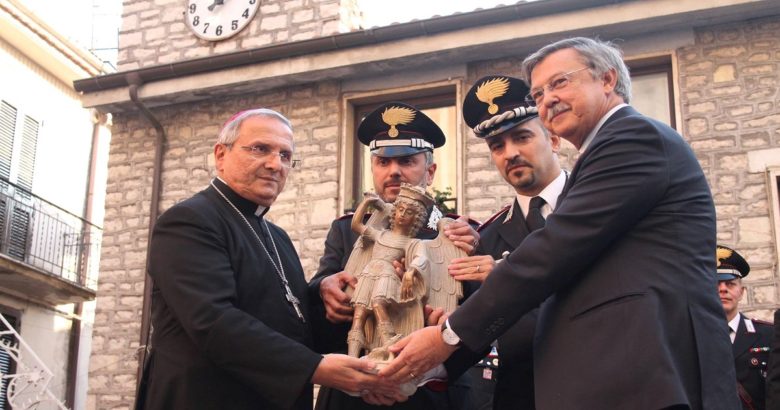Restituzione staua San Michele Arcangelo Monteroduni