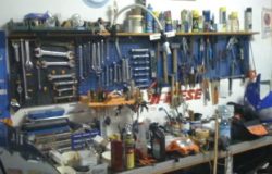 officina in garage di casa