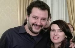 Matteo Salvini e Aida Romagnuolo
