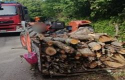 Castelmauro cade dal trattore