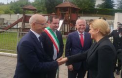 La presidente croata ad Acquaviva Collecroce accolta dal Governatore Toma