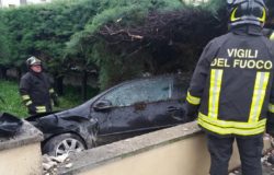 incidente campobasso auto sfonda muretto