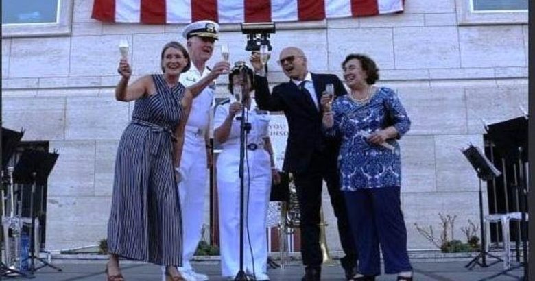 presidente Toma ieri sera a Napoli all'Independence day