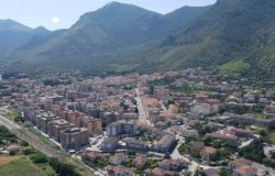 Venafro vista dall'elicottero