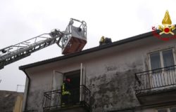 MALTEMPO, Molise, Tavenna, Fulmine, incendio, sottotetto in fiamme