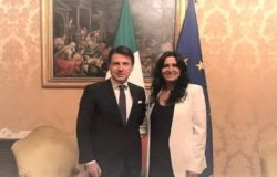 carmelina colantuono e presidente conte