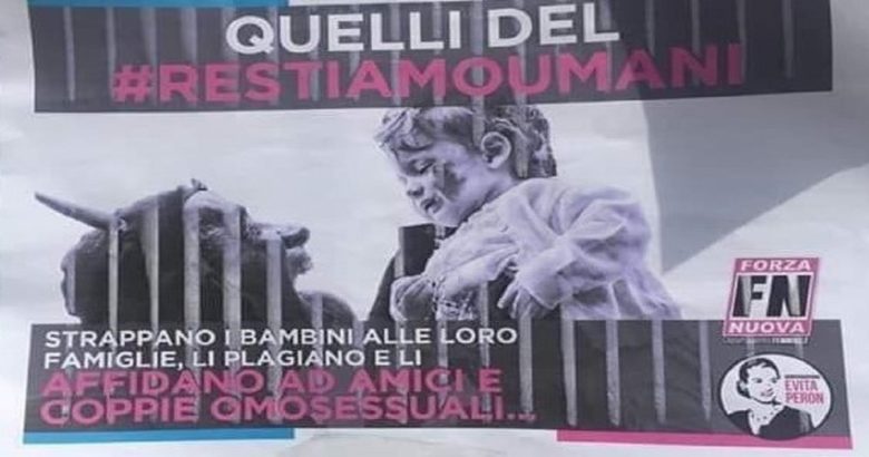 POLITICA - Campagna contro il Pd di Forza Nuova, avrebbe utilizzato alcuni simboli dei Misteri. Condanna del sindaco Gravina