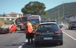 auto ribaltata ss 85 monteroduni