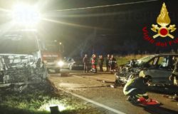 Riccia, Incidente mortale, scontro auto-camion