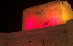 SAN VALENTINO, Termoli, Castello Svevo, illuminato di rosso, settimana degli innamorati