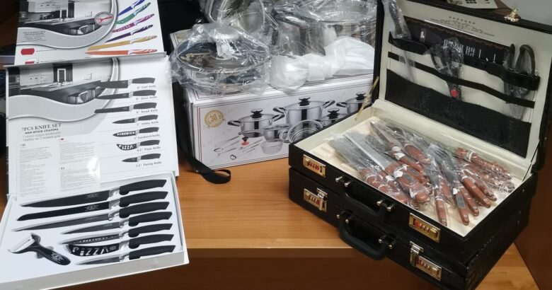 isernia, pentole, coltelli, rubati, denunciato