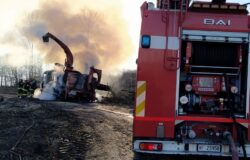 INCENDIO, fiamme, cippatrice, Vigili del Fuoco