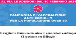 VACCINAZIONI COVID, adesioni, on line, over 80, sito,