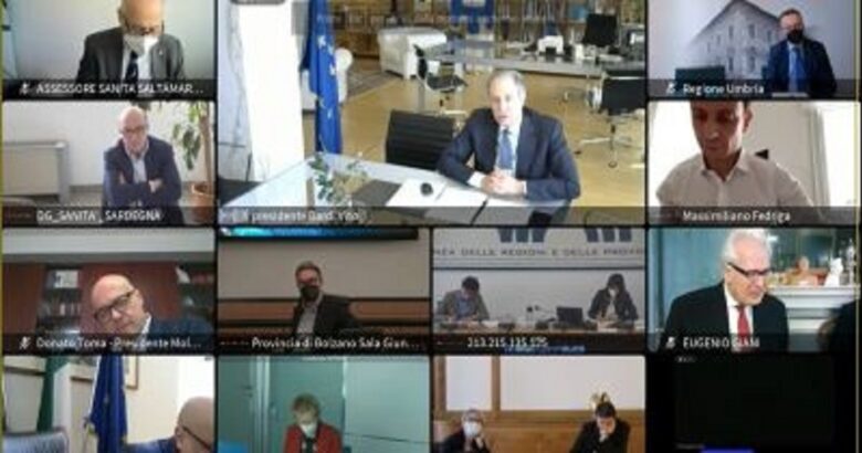 Conferenza delle Regioni, Toma, Governo, ripartenza