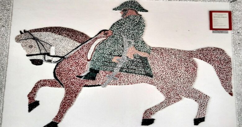 VENAFRO, Statua equestre, Re Vittorio Emanuele II, mosaico, Nicandro Senerchia