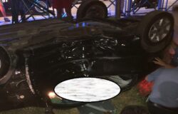 VENAFRO, Rava, scontro auto, notte, auto ribaltata, feriti