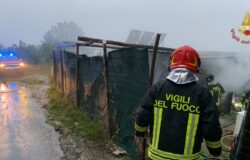 INCENDIO, Deposito agricolo, fiamme, esplosione, bombole Gpl