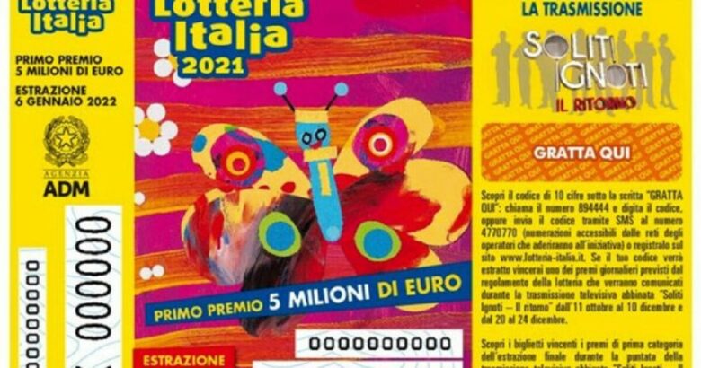 Lotteria Italia, biglietti vincenti,