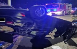 Isernia, auto si ribalta, ferito conducente,