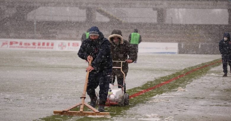 serie C, Campobasso, sospesa, neve