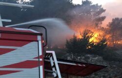 Vasto incendio, bosco, Cerro al Volturno, Vigili del Fuoco,