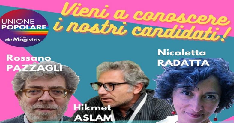 POLITICHE, Unione popolare, ex magistrato, De Magistris, candidati, Molise,