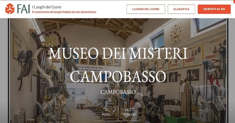 I Luoghi del Cuore, il Museo dei Misteri, primo, classifica