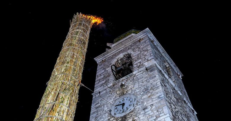 Festa dei fuochi rituali, Faglia di Oratino, Agnone