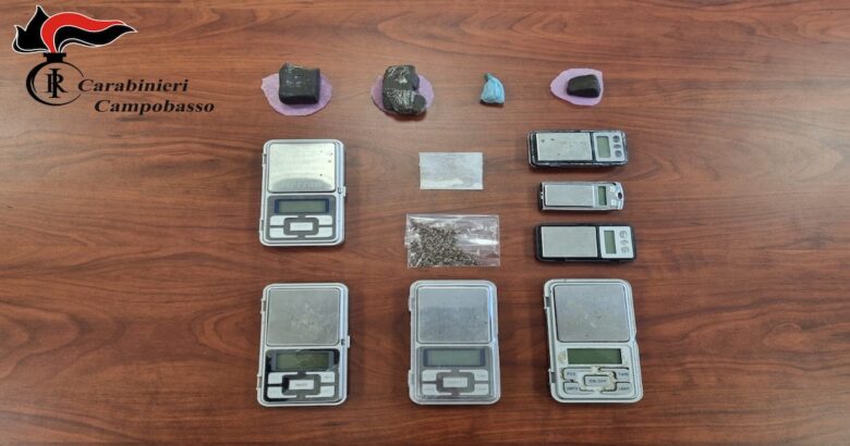 Cocaina, hashish, marijuana, garage, arrestato, 18enne