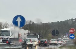 Incidente, ss 85 venafrana, scontro, auto, camion, ferito