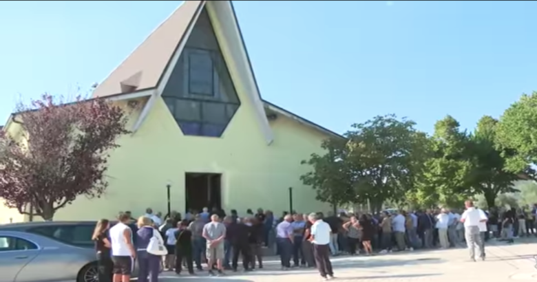 Antonio Di Lollo, Roccaravindola, funerali