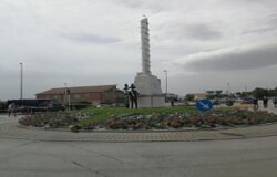 rotonda di Colle delle Api, vicino al monumento dei caduti dell’Arma