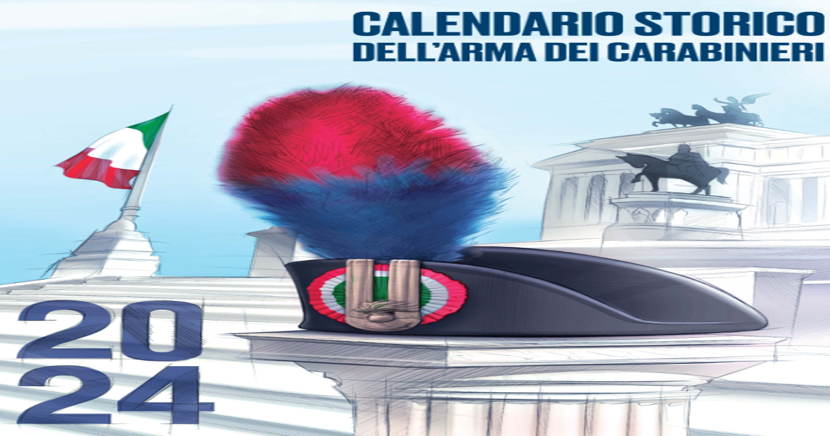 Presentato il calendario 2024 dei carabinieri