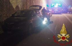 Incidente, tamponamento, auto, ferito