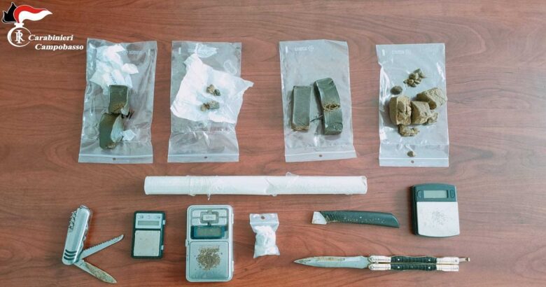 Hashish, Marijuana, giovani, manette