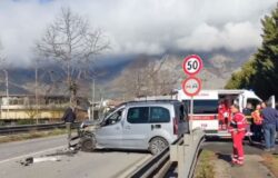 Venafro, incidente, SS 85, scontro, furgoncino, tir