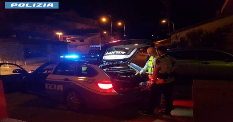 Isernia, positivo, etilometro, Polizia