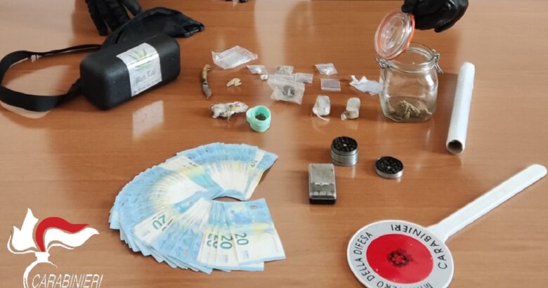 hashish, marijuana, perquisizione, denunciato