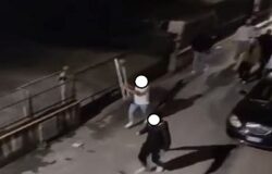 venafro, rissa, pietre, bastoni, carabinieri