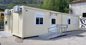 Venafro, ufficio postale, chiuso, lavori, prefabbricato, lavatoio