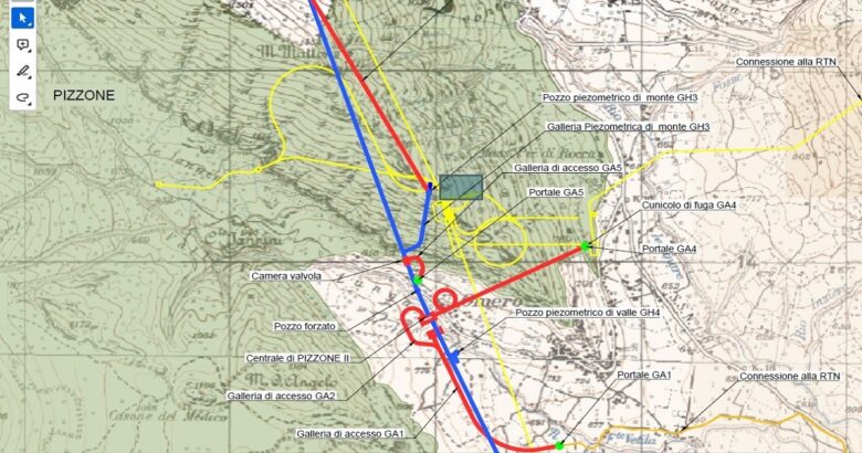 Pizzone II, nuovo progetto, Enel