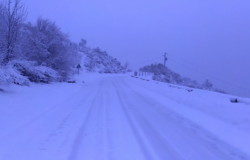 Tormente, neve, strada chiusa