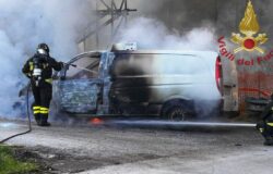 furgone, fuoco, semaforo, Riccia