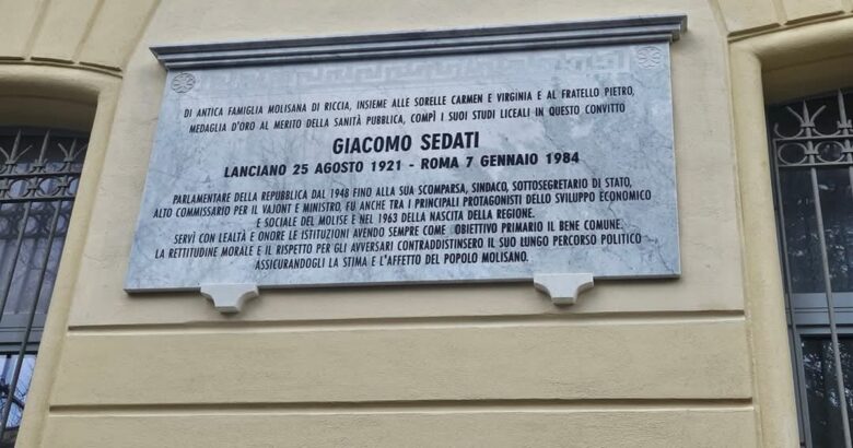 targa, Mario Pagano, Campobasso, Giacomo Sedati, Gianni Letta