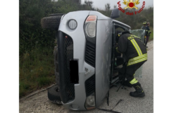 Incidente, Trignina, auto, fuori strada, Pesche