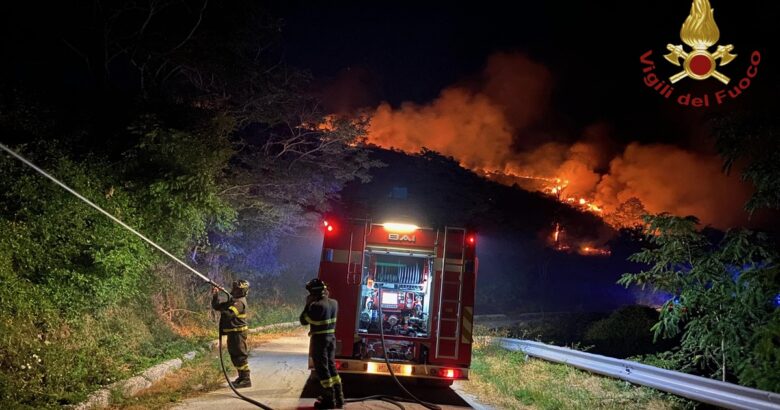 Agnone, fiamme, incendio domato, distrutti, ettari, verde