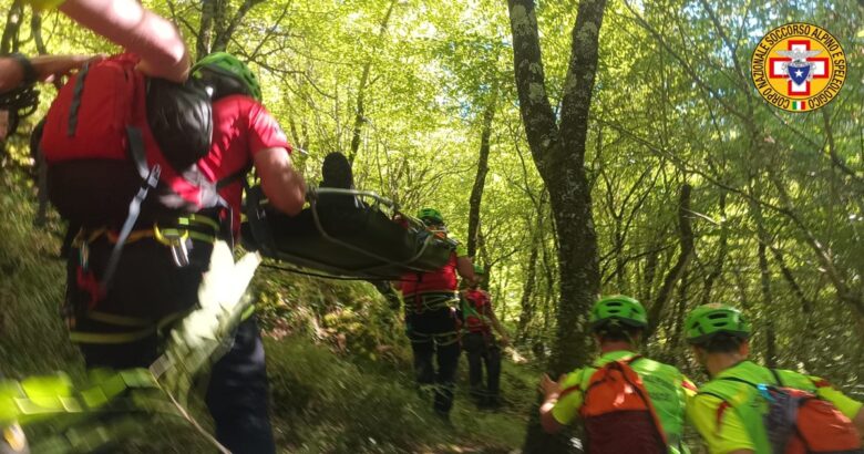 sentiero, canyon, Lorda, escursionisti, Soccorso Alpino