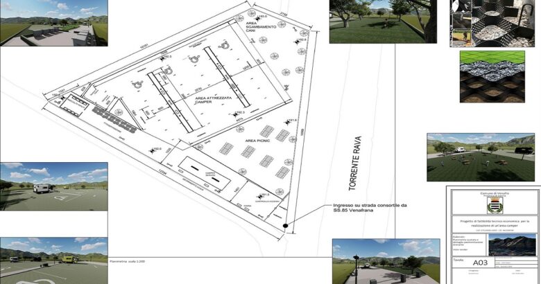 Venafro, area sosta, camper